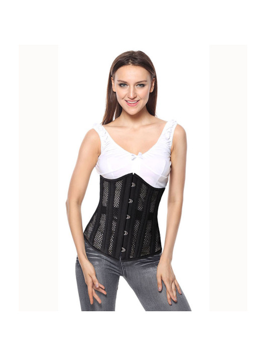 Corset bustier gothique victorien asymétrique à lacets et baleines