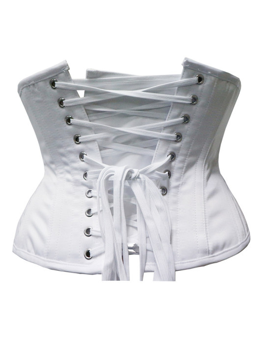 Serre Taille Vintage satin Blanc